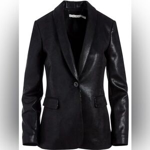 ALICE + OLIVIA Macey Vegan Leather Blazer NWOT